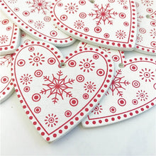 Load image into Gallery viewer, 10PCs 5cm Wooden Christmas Tree Toys Articles For Chirstmas Hanging Ornaments Xmas Decor For Home Party Wedding New Year Noel