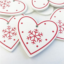 Load image into Gallery viewer, 10PCs 5cm Wooden Christmas Tree Toys Articles For Chirstmas Hanging Ornaments Xmas Decor For Home Party Wedding New Year Noel