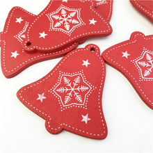 Load image into Gallery viewer, 10PCs 5cm Wooden Christmas Tree Toys Articles For Chirstmas Hanging Ornaments Xmas Decor For Home Party Wedding New Year Noel