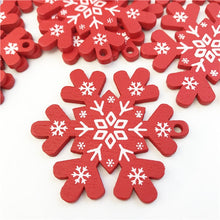 Load image into Gallery viewer, 10PCs 5cm Wooden Christmas Tree Toys Articles For Chirstmas Hanging Ornaments Xmas Decor For Home Party Wedding New Year Noel
