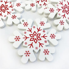 Load image into Gallery viewer, 10PCs 5cm Wooden Christmas Tree Toys Articles For Chirstmas Hanging Ornaments Xmas Decor For Home Party Wedding New Year Noel