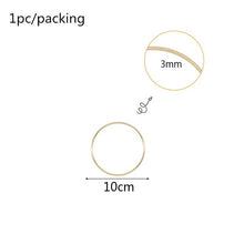 Load image into Gallery viewer, 10-40cm Wedding Wreath Gold Iron Metal Ring Bride Handheld Garland Easter Decor Artificial Flower Rack Party Backdrop Decor Hoop