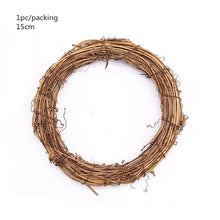 Load image into Gallery viewer, 10-40cm Wedding Wreath Gold Iron Metal Ring Bride Handheld Garland Easter Decor Artificial Flower Rack Party Backdrop Decor Hoop