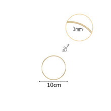 Load image into Gallery viewer, 10-40cm Gold Metal Ring Flower Wreath Garland Weeding Decoration for Weddings Bridal Shower Home Party Decoration Catcher Hoops