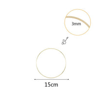 Load image into Gallery viewer, 10-40cm Gold Metal Ring Flower Wreath Garland Weeding Decoration for Weddings Bridal Shower Home Party Decoration Catcher Hoops