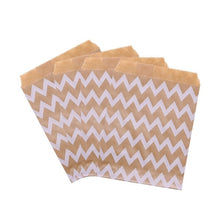 Load image into Gallery viewer, 25Pcs 18x13cm Kraft Paper Biscuit Candy Bags Gift Packing Pouch Birthday Party Decoration Dessert Candy Bar Bag Snack Cookie Bag