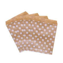 Load image into Gallery viewer, 25Pcs 18x13cm Kraft Paper Biscuit Candy Bags Gift Packing Pouch Birthday Party Decoration Dessert Candy Bar Bag Snack Cookie Bag