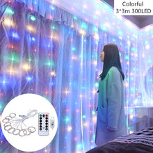 Load image into Gallery viewer, Curtain Fairy String Light LED Christmas Decorations for Home Garland Xmas Light Christmas Valentines 2020 Navidad Ornament Gift