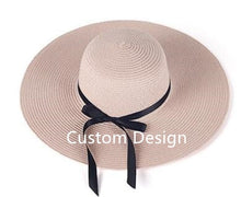 Load image into Gallery viewer, Personalize monogram striped bridal honeymoon beach tote bags toiletry kits, Bridesmaid proposal gift bride beach tote bag totes