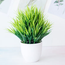 Load image into Gallery viewer, 1pc Artificial Plants Green Bonsai Small Tree Pot Plants Fake Flower Potted Ornaments for Home Decoration Craft Plant Decorative