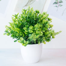 Load image into Gallery viewer, 1pc Artificial Plants Green Bonsai Small Tree Pot Plants Fake Flower Potted Ornaments for Home Decoration Craft Plant Decorative