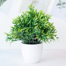 Load image into Gallery viewer, 1pc Artificial Plants Green Bonsai Small Tree Pot Plants Fake Flower Potted Ornaments for Home Decoration Craft Plant Decorative