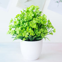 Load image into Gallery viewer, 1pc Artificial Plants Green Bonsai Small Tree Pot Plants Fake Flower Potted Ornaments for Home Decoration Craft Plant Decorative