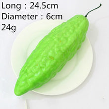 Load image into Gallery viewer, Multiple Style Mini Simulation Artificial Vegetable Pepper Pumpkin Garlic Fruit Fake Pretend Play Cutting Toy Home Decoration