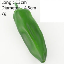 Load image into Gallery viewer, Multiple Style Mini Simulation Artificial Vegetable Pepper Pumpkin Garlic Fruit Fake Pretend Play Cutting Toy Home Decoration