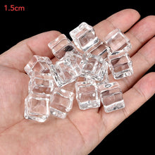 Load image into Gallery viewer, 16Pcs 2cm/1.5cm/1cm Artificial Acrylic Square Shape Ice Cubes Photography Props
