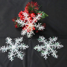 Load image into Gallery viewer, 30pcs Christmas Party  White Snowflake Decor For home Hanging Pendants New Year Xmas Tree Ornaments Window Decoration
