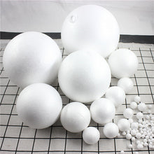 Load image into Gallery viewer, DIY Round Styrofoam Balls Christmas Ball White Modelling Polystyrene Foam Craft Balls Christmas Decorations Wedding Party
