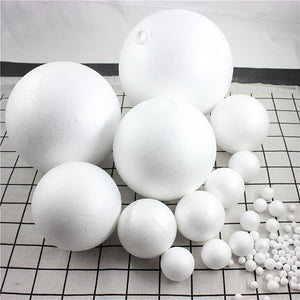 DIY Round Styrofoam Balls Christmas Ball White Modelling Polystyrene Foam Craft Balls Christmas Decorations Wedding Party