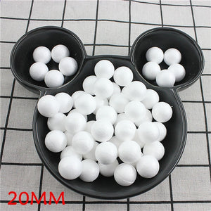 DIY Round Styrofoam Balls Christmas Ball White Modelling Polystyrene Foam Craft Balls Christmas Decorations Wedding Party