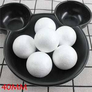 DIY Round Styrofoam Balls Christmas Ball White Modelling Polystyrene Foam Craft Balls Christmas Decorations Wedding Party