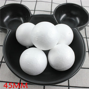 DIY Round Styrofoam Balls Christmas Ball White Modelling Polystyrene Foam Craft Balls Christmas Decorations Wedding Party