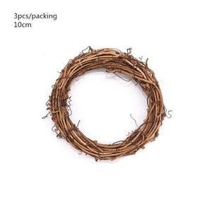 10-40cm Wedding Wreath Gold Iron Metal Ring Bride Handheld Garland Easter Decor Artificial Flower Rack Party Backdrop Decor Hoop