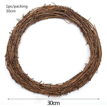 Load image into Gallery viewer, 10-40cm Wedding Wreath Gold Iron Metal Ring Bride Handheld Garland Easter Decor Artificial Flower Rack Party Backdrop Decor Hoop
