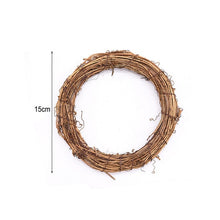 Load image into Gallery viewer, 10-40cm Gold Metal Ring Flower Wreath Garland Weeding Decoration for Weddings Bridal Shower Home Party Decoration Catcher Hoops
