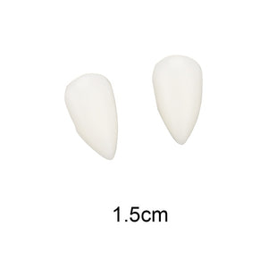 DIY Environmentally friendly resin Halloween Costume Props Party 1 Pair 4 size  Dentures Props Vampire Teeth Fangs