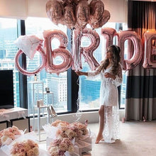 Load image into Gallery viewer, Rose Gold Bride to be Letter Foil Balloon Wedding Bridal Shower Engagement Hen Party Decor Bachelorette Party Supplies
