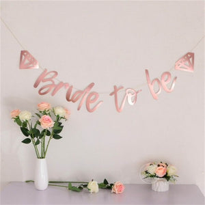 Rose Gold Bride to be Letter Foil Balloon Wedding Bridal Shower Engagement Hen Party Decor Bachelorette Party Supplies