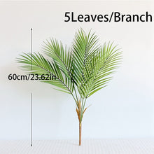 Load image into Gallery viewer, Plastic Artificial Palm Leaf Plants Green Desert Summer Decoration Tropical Fake Plant Garden Home Jungle Party Decor Wedding
