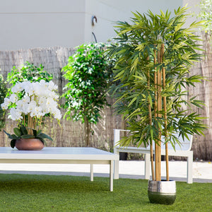 Artificial plant, family trees with trunks Natural, for home decoration, bamboo, Rubber plant, Wisteria, Olive, eucalyptus, Almond