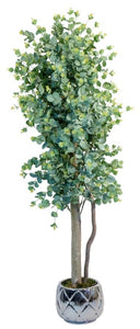 Artificial plant, family trees with trunks Natural, for home decoration, bamboo, Rubber plant, Wisteria, Olive, eucalyptus, Almond