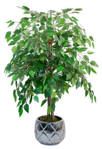 Artificial plant, family trees with trunks Natural, for home decoration, bamboo, Rubber plant, Wisteria, Olive, eucalyptus, Almond