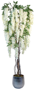 Artificial plant, family trees with trunks Natural, for home decoration, bamboo, Rubber plant, Wisteria, Olive, eucalyptus, Almond