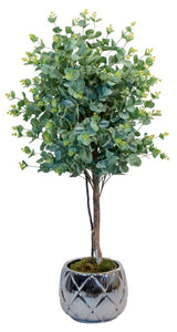 Artificial plant, family trees with trunks Natural, for home decoration, bamboo, Rubber plant, Wisteria, Olive, eucalyptus, Almond