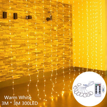 Load image into Gallery viewer, Curtain Fairy String Light LED Christmas Decorations for Home Garland Xmas Light Christmas Valentines 2020 Navidad Ornament Gift
