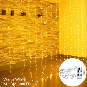 Curtain Fairy String Light LED Christmas Decorations for Home Garland Xmas Light Christmas Valentines 2020 Navidad Ornament Gift