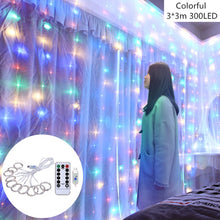 Load image into Gallery viewer, Curtain Fairy String Light LED Christmas Decorations for Home Garland Xmas Light Christmas Valentines 2020 Navidad Ornament Gift
