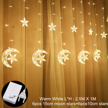 Load image into Gallery viewer, Curtain Fairy String Light LED Christmas Decorations for Home Garland Xmas Light Christmas Valentines 2020 Navidad Ornament Gift
