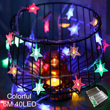 Load image into Gallery viewer, Curtain Fairy String Light LED Christmas Decorations for Home Garland Xmas Light Christmas Valentines 2020 Navidad Ornament Gift
