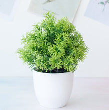 Load image into Gallery viewer, 1pc Artificial Plants Green Bonsai Small Tree Pot Plants Fake Flower Potted Ornaments for Home Decoration Craft Plant Decorative
