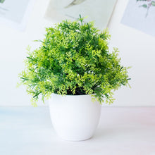 Load image into Gallery viewer, 1pc Artificial Plants Green Bonsai Small Tree Pot Plants Fake Flower Potted Ornaments for Home Decoration Craft Plant Decorative
