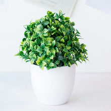 Load image into Gallery viewer, 1pc Artificial Plants Green Bonsai Small Tree Pot Plants Fake Flower Potted Ornaments for Home Decoration Craft Plant Decorative
