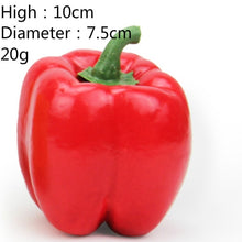 Load image into Gallery viewer, Multiple Style Mini Simulation Artificial Vegetable Pepper Pumpkin Garlic Fruit Fake Pretend Play Cutting Toy Home Decoration
