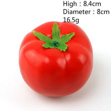 Load image into Gallery viewer, Multiple Style Mini Simulation Artificial Vegetable Pepper Pumpkin Garlic Fruit Fake Pretend Play Cutting Toy Home Decoration
