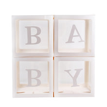 Load image into Gallery viewer, Baby Shower Boy Girl Transparent Box Baby Shower Decoration Baby Christening Birthday Party Decor Balloon Box Baby Shower Gift
