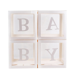 Baby Shower Boy Girl Transparent Box Baby Shower Decoration Baby Christening Birthday Party Decor Balloon Box Baby Shower Gift